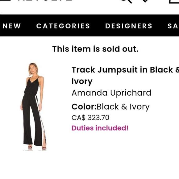 Amanda Uprichard Track Jumpsuit with Contrast Piping and Side Slits Small - Picture 3 of 8